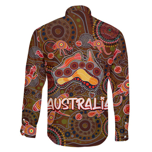Animal Australia Aboriginal Art Family Matching Summer Maxi Dress and Hawaiian Shirt