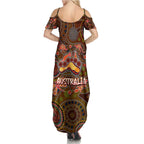Animal Australia Aboriginal Art Family Matching Summer Maxi Dress and Hawaiian Shirt