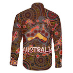 Animal Australia Aboriginal Art Family Matching Tank Maxi Dress and Hawaiian Shirt