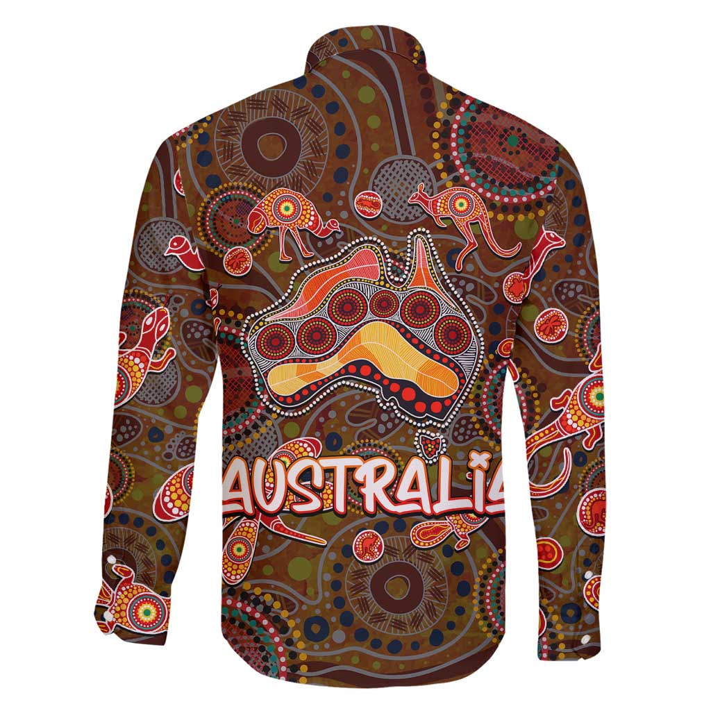 Animal Australia Aboriginal Art Family Matching Tank Maxi Dress and Hawaiian Shirt