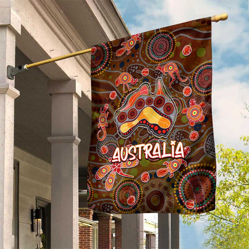 Animal Australia Aboriginal Art Garden Flag