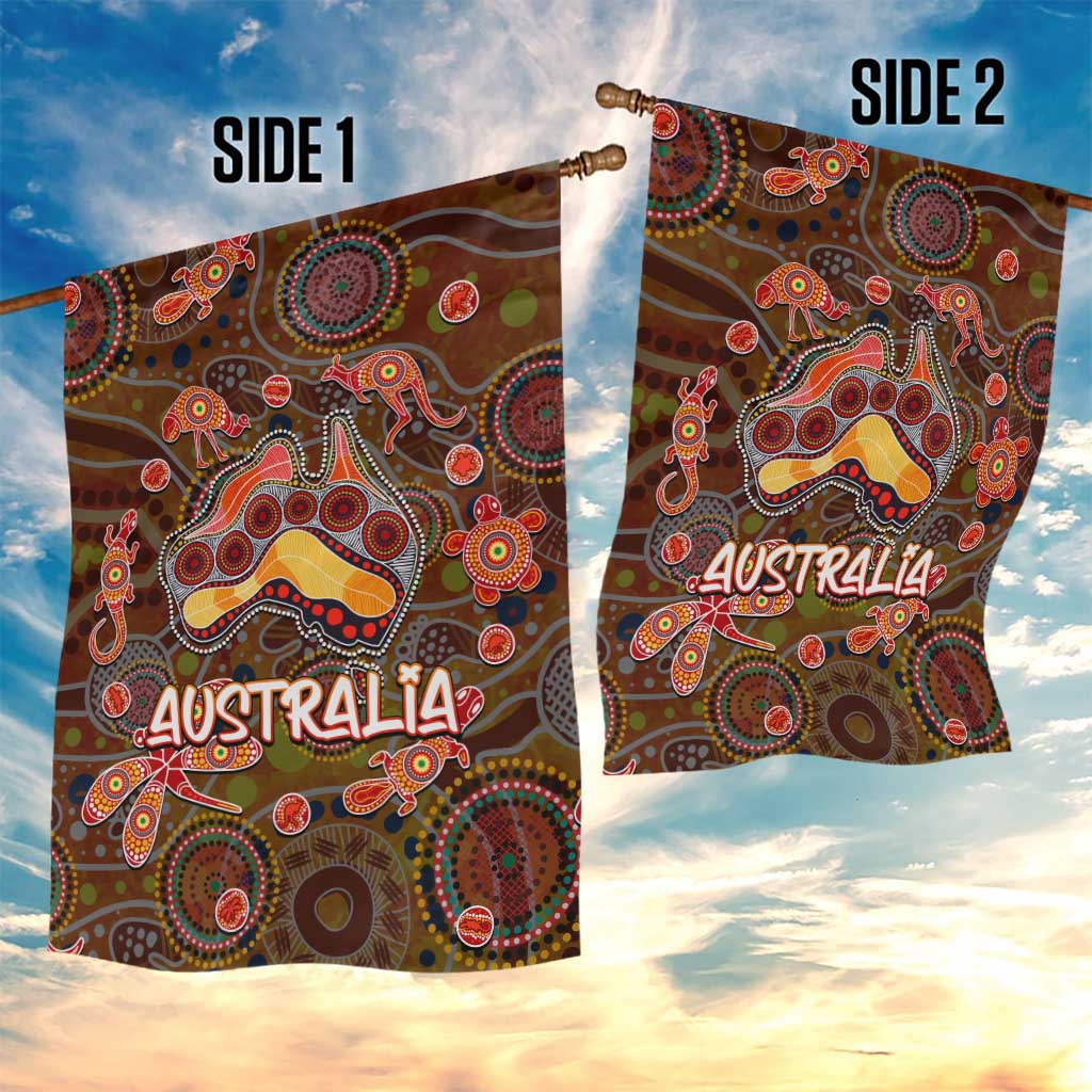 Animal Australia Aboriginal Art Garden Flag