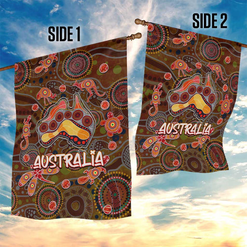 Animal Australia Aboriginal Art Garden Flag