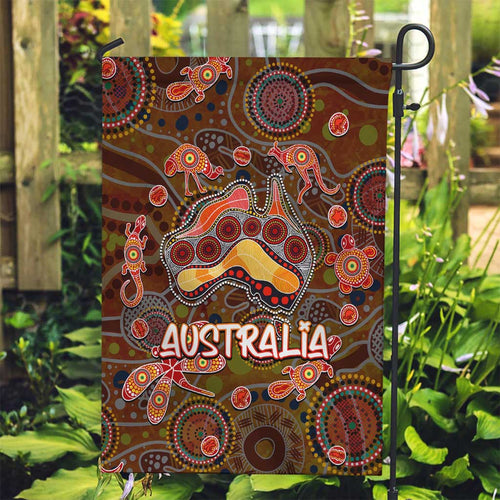 Animal Australia Aboriginal Art Garden Flag