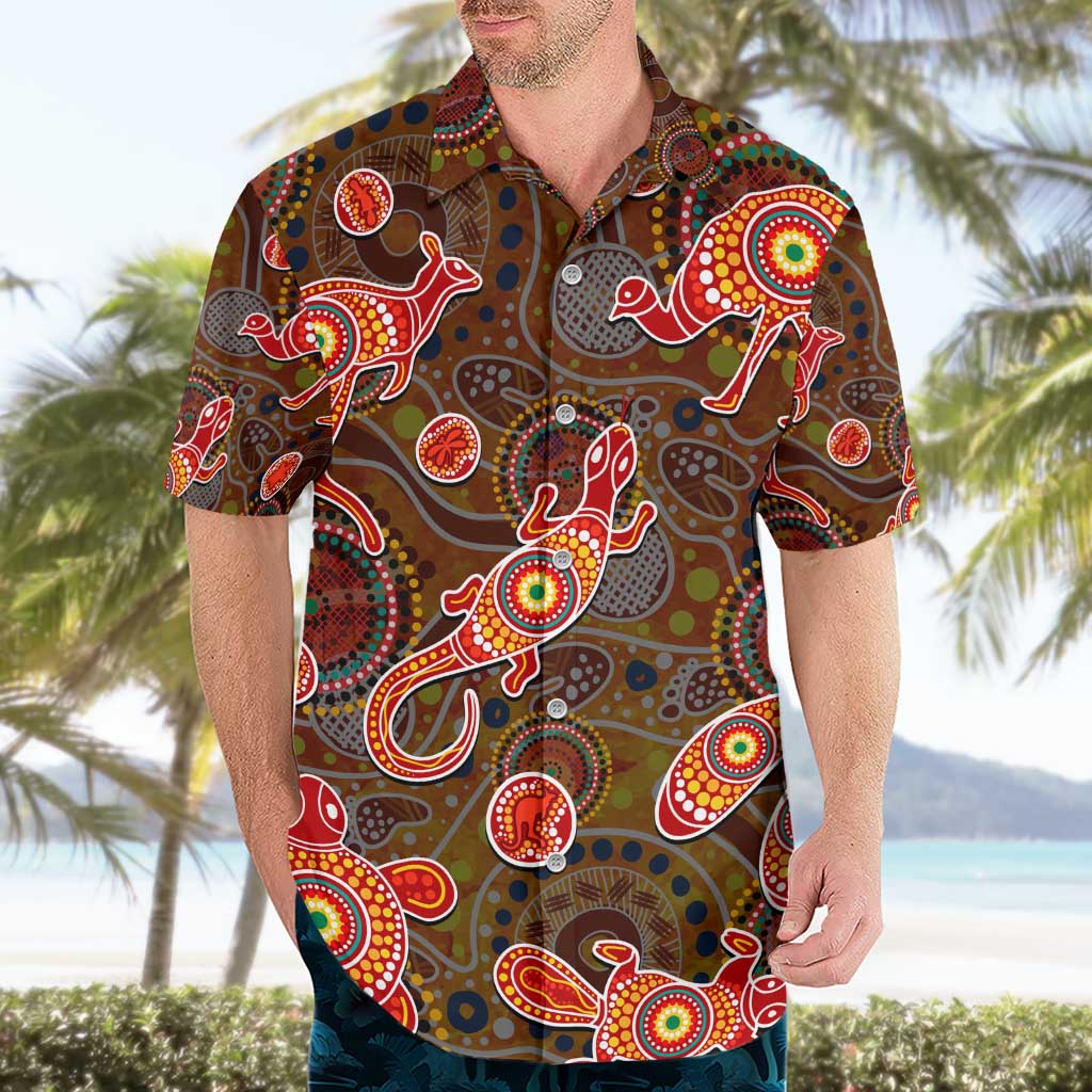 Animal Australia Aboriginal Art Hawaiian Shirt