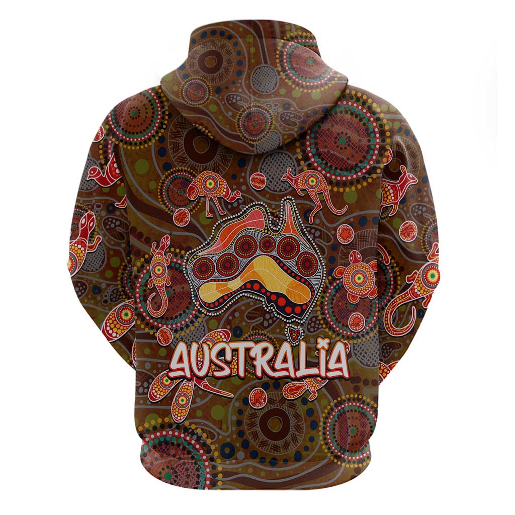 Animal Australia Aboriginal Art Hoodie