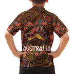 Animal Australia Aboriginal Art Kid Hawaiian Shirt