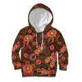 Animal Australia Aboriginal Art Kid Hoodie