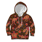 Animal Australia Aboriginal Art Kid Hoodie