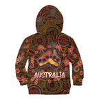 Animal Australia Aboriginal Art Kid Hoodie