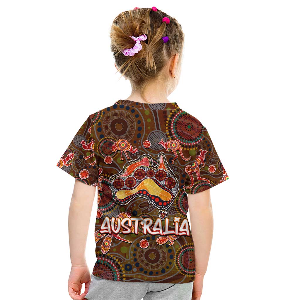 Animal Australia Aboriginal Art Kid T Shirt