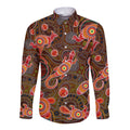 Animal Australia Aboriginal Art Long Sleeve Button Shirt