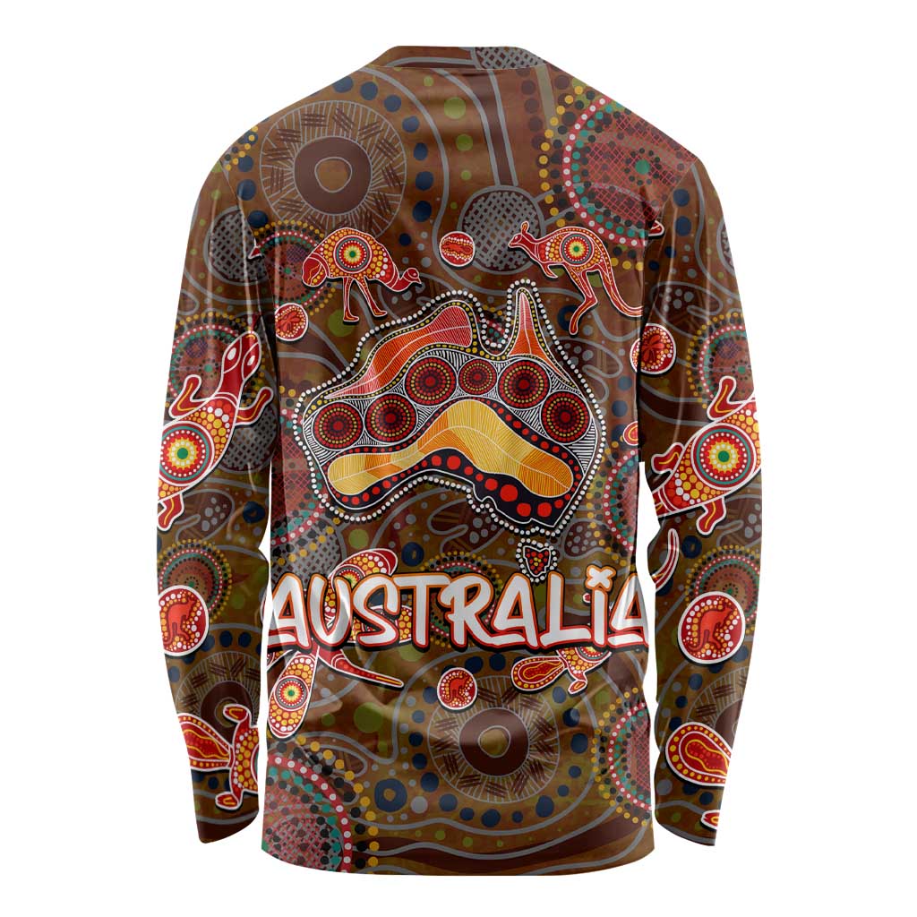Animal Australia Aboriginal Art Long Sleeve Shirt
