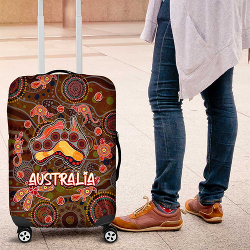 Animal Australia Aboriginal Art Luggage Cover