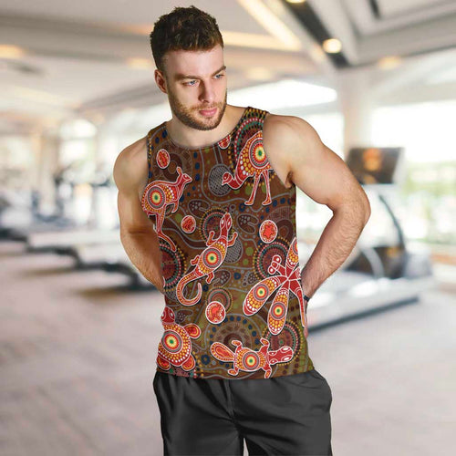 Animal Australia Aboriginal Art Men Tank Top