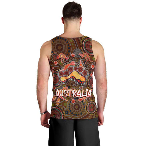 Animal Australia Aboriginal Art Men Tank Top
