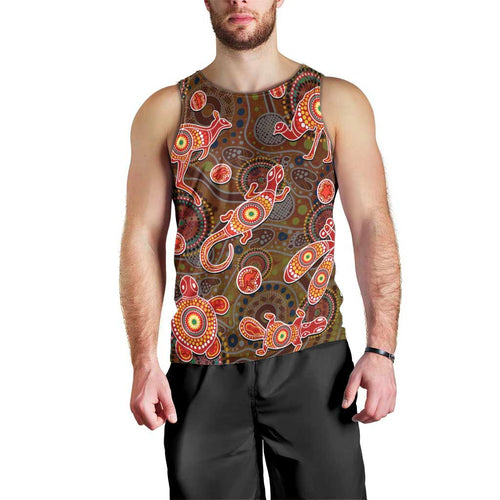 Animal Australia Aboriginal Art Men Tank Top