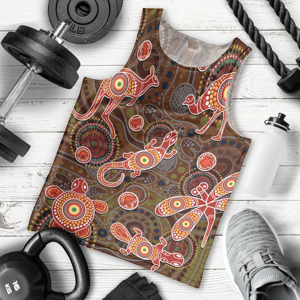 Animal Australia Aboriginal Art Men Tank Top