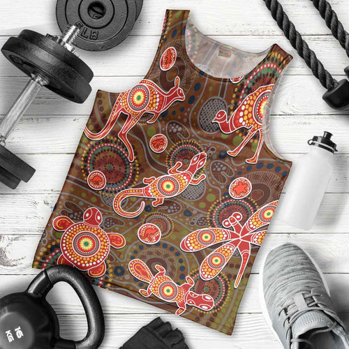 Animal Australia Aboriginal Art Men Tank Top