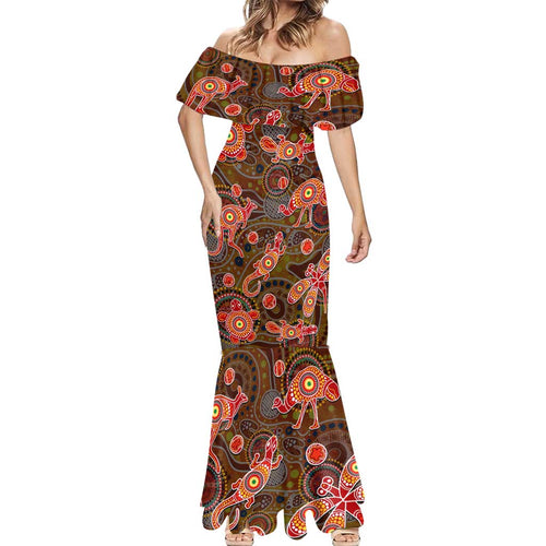 Animal Australia Aboriginal Art Mermaid Dress