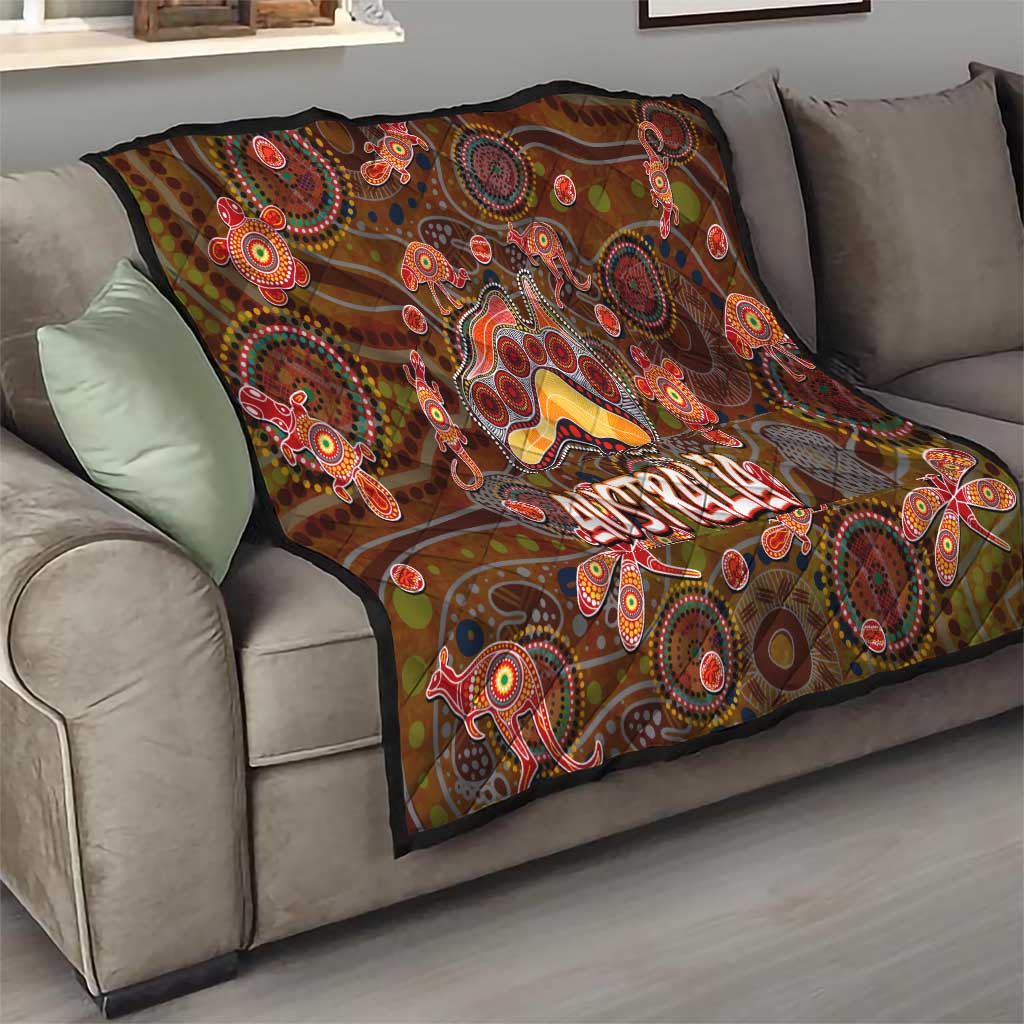 Animal Australia Aboriginal Art Quilt