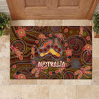 Animal Australia Aboriginal Art Rubber Doormat