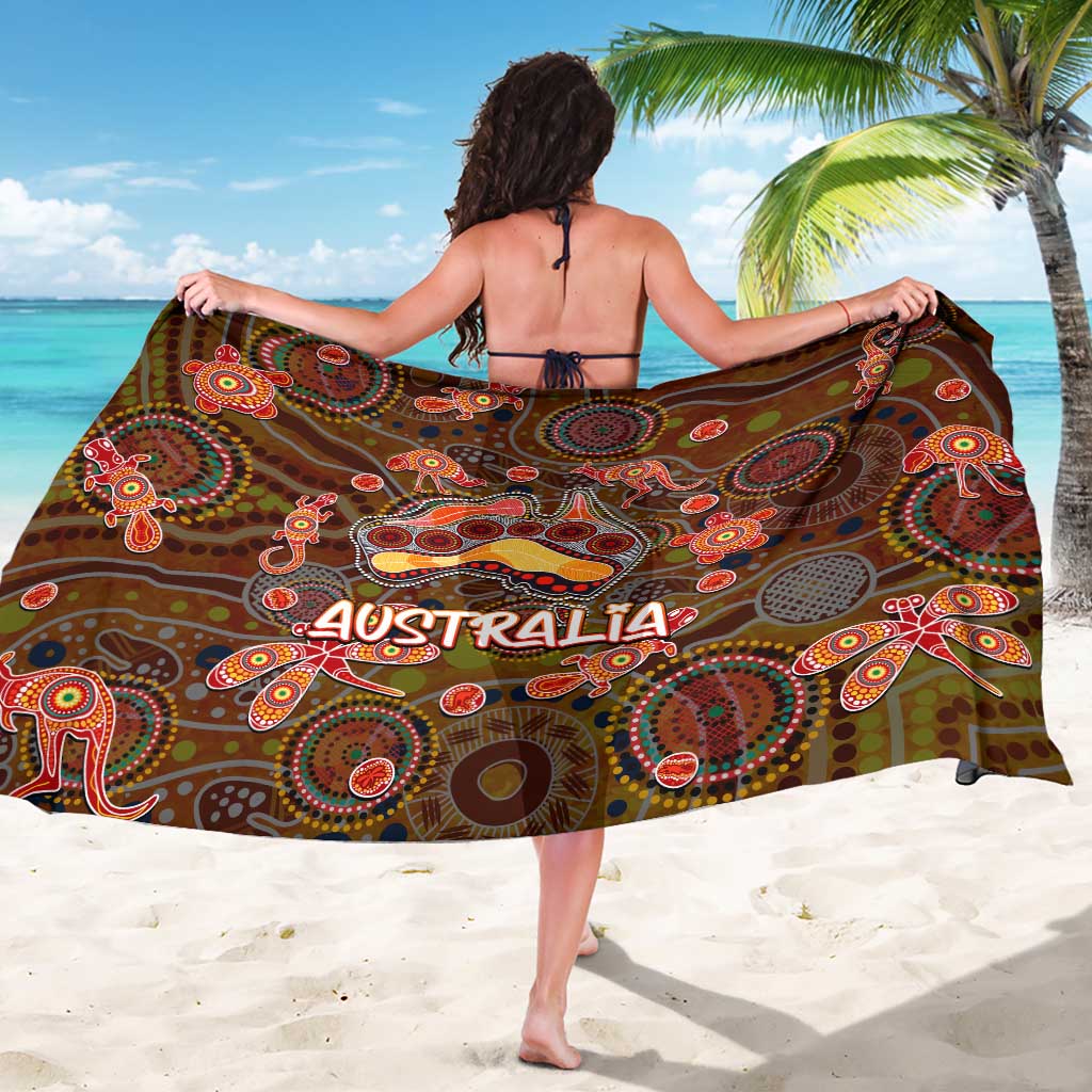 Animal Australia Aboriginal Art Sarong