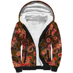 Animal Australia Aboriginal Art Sherpa Hoodie