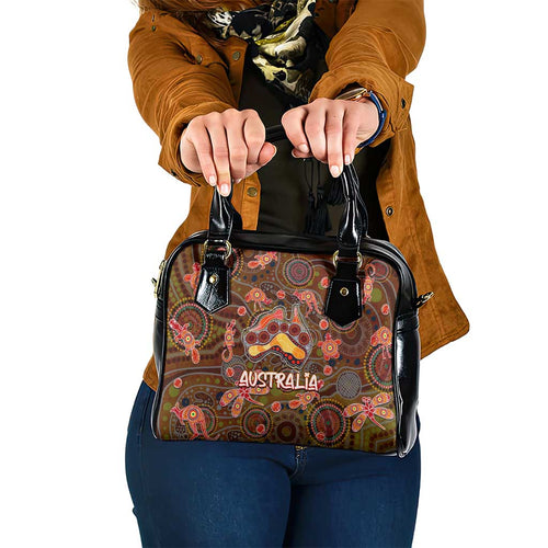 Animal Australia Aboriginal Art Shoulder Handbag