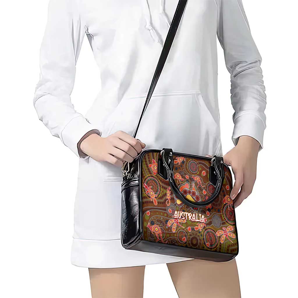 Animal Australia Aboriginal Art Shoulder Handbag