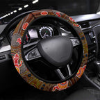 Animal Australia Aboriginal Art Steering Wheel Cover
