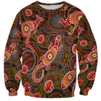 Animal Australia Aboriginal Art Sweatshirt