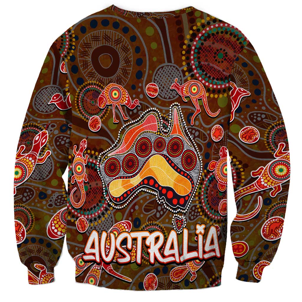 Animal Australia Aboriginal Art Sweatshirt
