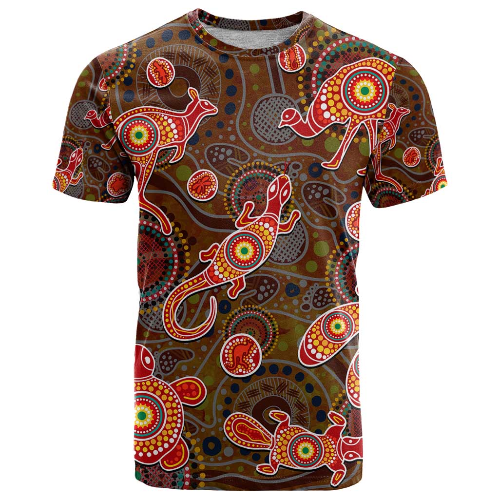 Animal Australia Aboriginal Art T Shirt