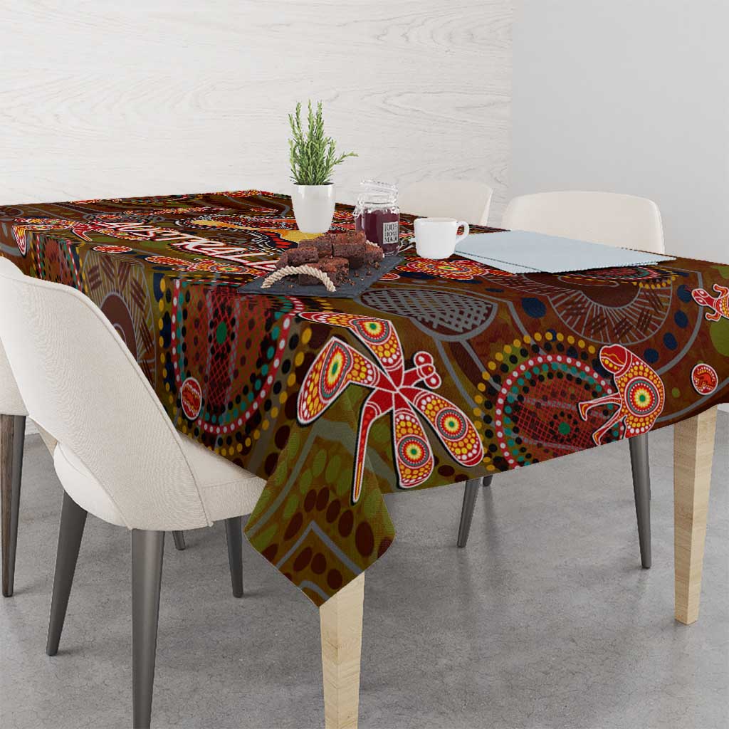 Animal Australia Aboriginal Art Tablecloth