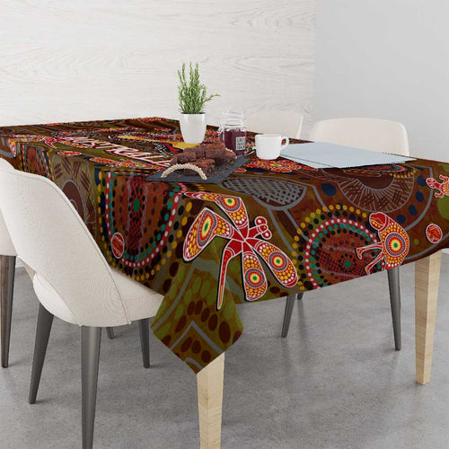 Animal Australia Aboriginal Art Tablecloth