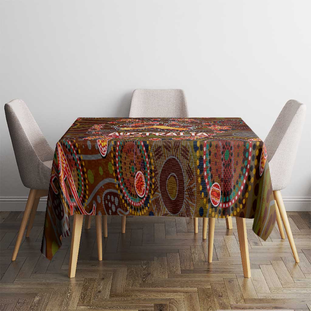 Animal Australia Aboriginal Art Tablecloth