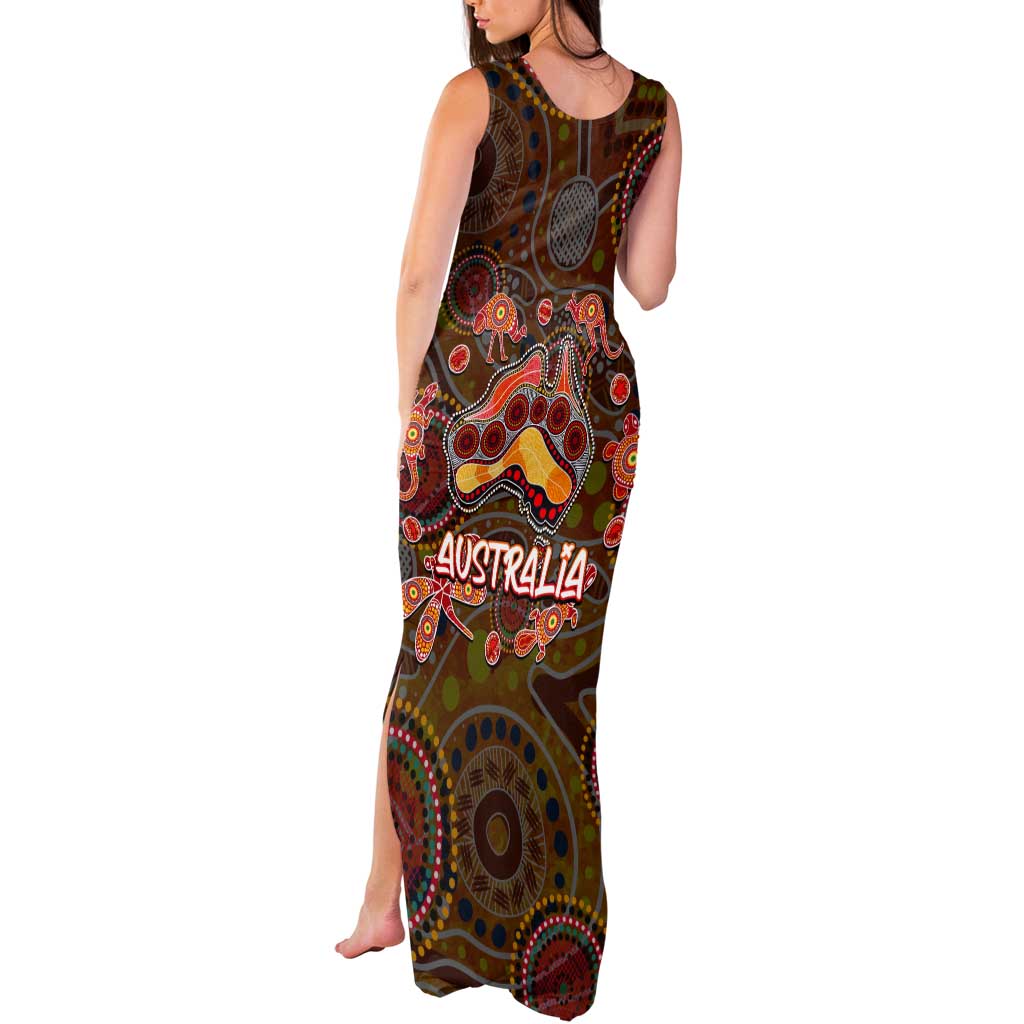 Animal Australia Aboriginal Art Tank Maxi Dress