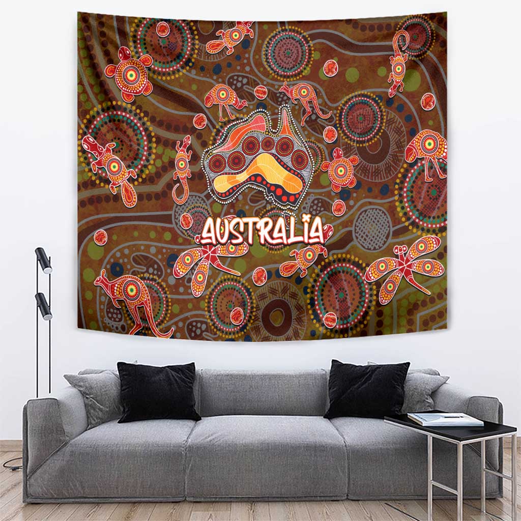 Animal Australia Aboriginal Art Tapestry