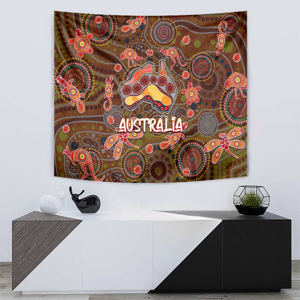 Animal Australia Aboriginal Art Tapestry