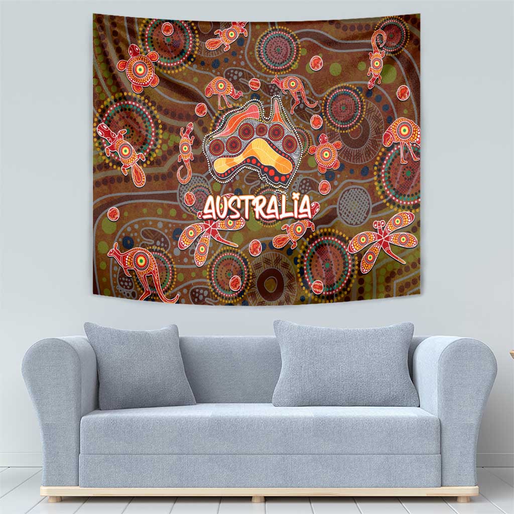 Animal Australia Aboriginal Art Tapestry