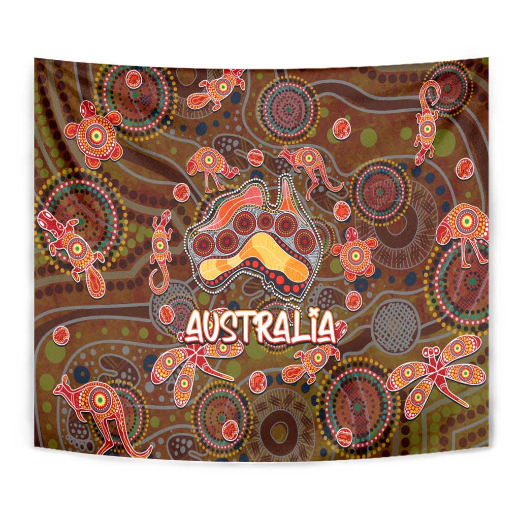 Animal Australia Aboriginal Art Tapestry