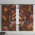 Animal Australia Aboriginal Art Window Curtain