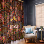 Animal Australia Aboriginal Art Window Curtain