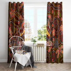 Animal Australia Aboriginal Art Window Curtain