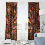 Animal Australia Aboriginal Art Window Curtain