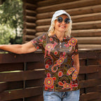 Animal Australia Aboriginal Art Women Polo Shirt