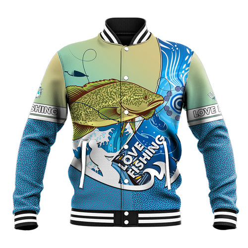 australia-fishing-baseball-jacket-love-fishing-murray-cod-in-aboriginal-art-patterns