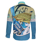 australia-fishing-family-matching-long-sleeve-bodycon-dress-and-hawaiian-shirt-love-fishing-murray-cod-in-aboriginal-art-patterns