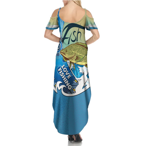 australia-fishing-family-matching-summer-maxi-dress-and-hawaiian-shirt-love-fishing-murray-cod-in-aboriginal-art-patterns